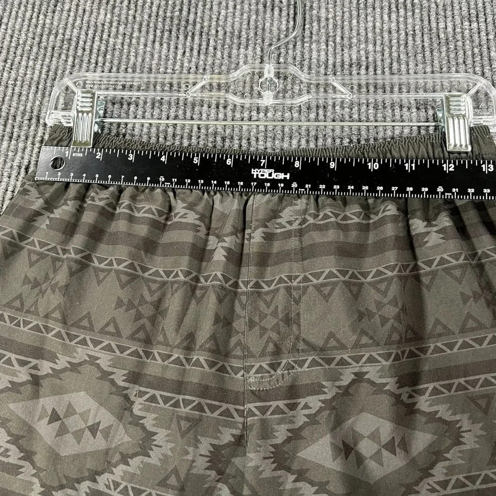 Chubbies Mens Shorts Small Black Gray Lined Southwest Print Drawstring 7